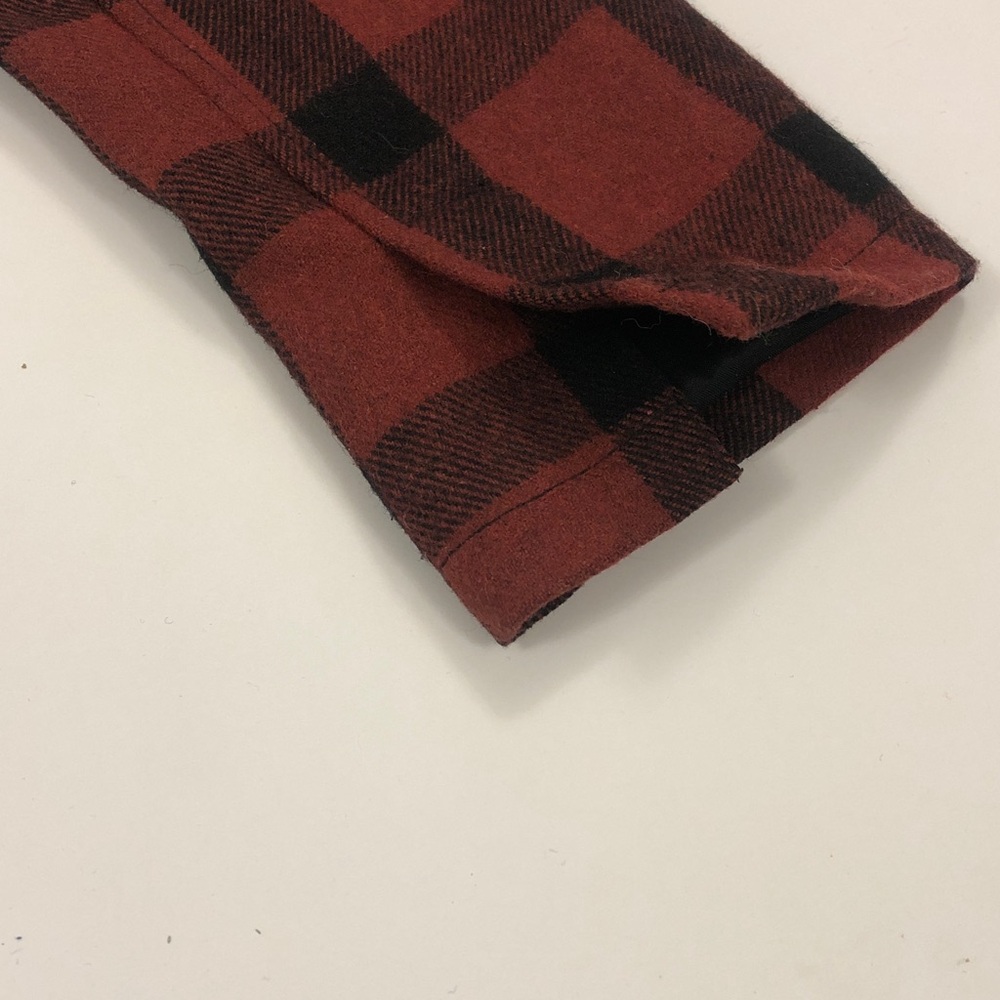 Anthropologie XS Jacket Moto Plaid Lt Brown Black Pockets Zipper Excellent Condi - Picture 11 of 12